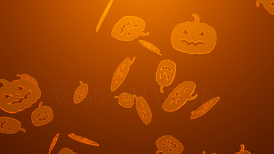 🎃 4K Spooky Halloween Pumpkins Falling Down Pumpkin Rain after effects animation art background design halloween motion graphics orange pumpkins rain scary