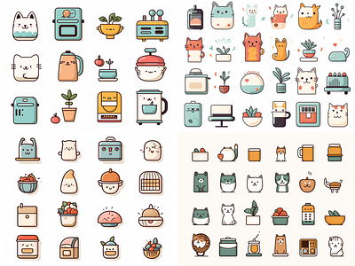 Niji icons ai art graphic design illustration