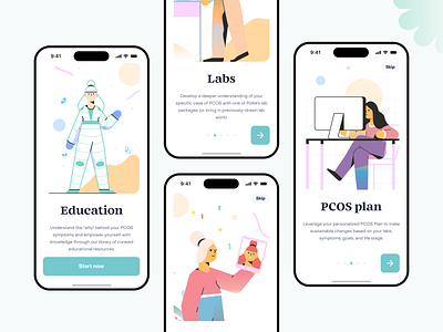 Pollie android animation app art direction branding design direction design system health iconography illustration ios iphone logo minimal motion product design startup tech ui ux
