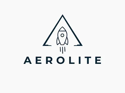 AEROLITE Rocket ship logo app branding design graphic design illustration logo minimalist