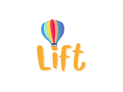 LIFT Air balloon app branding design graphic design illustration logo minimalist