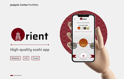 Orient - Sushi Restaurant app | Joaquin Cortez app casestudy concept design mobile portfolio ui ux