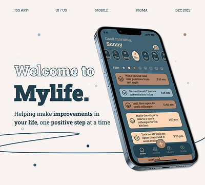 Positivity Mental Health App app design ui ux