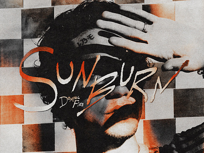 Dominic Fike - Sunburn album art cover art design digital art graphic design music art photoshop typography