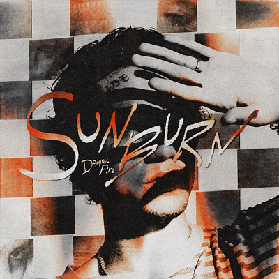 Dominic Fike - Sunburn album art cover art design digital art graphic design music art photoshop typography