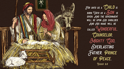The Reason for the Season bible christmas everlasting illustration jesus christ prince of peace seasons greetings son of god texture