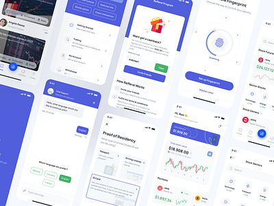 Tapinvest - Investment & Stock Mobile App analysis app app design buy stock chart exchange finance graph investment mobile mobile app mobile design mobile interface pixlayer sell stock stock trading ui kit uikit uxdesign