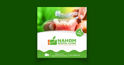 Dental clinic social media post appointment banner brand branding clinic corporate dental dental health dentist dentistry flyer graphics invisible retainer logo medical post poster social media tooth