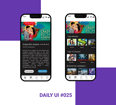 Daily UI#025 - TV App app design ui ux