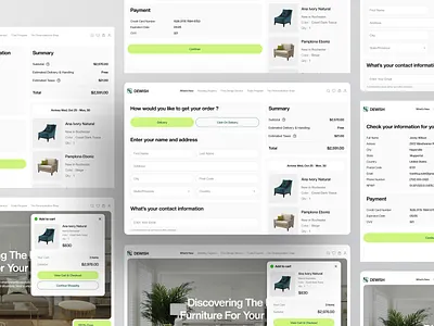 E-Commerce - Checkout Payment checkout design e commerce furniture interface marketplace online shop online store payment payment method property shopping success screen ui ux web web design website website design