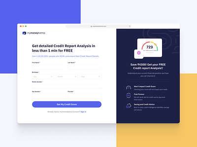Credit Report app credit report credit score dashboard form illustration saving ui ux