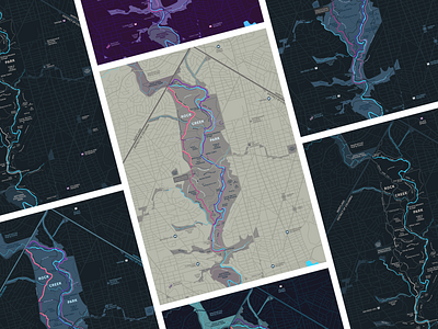 Map Styles of Rock Creek Park print