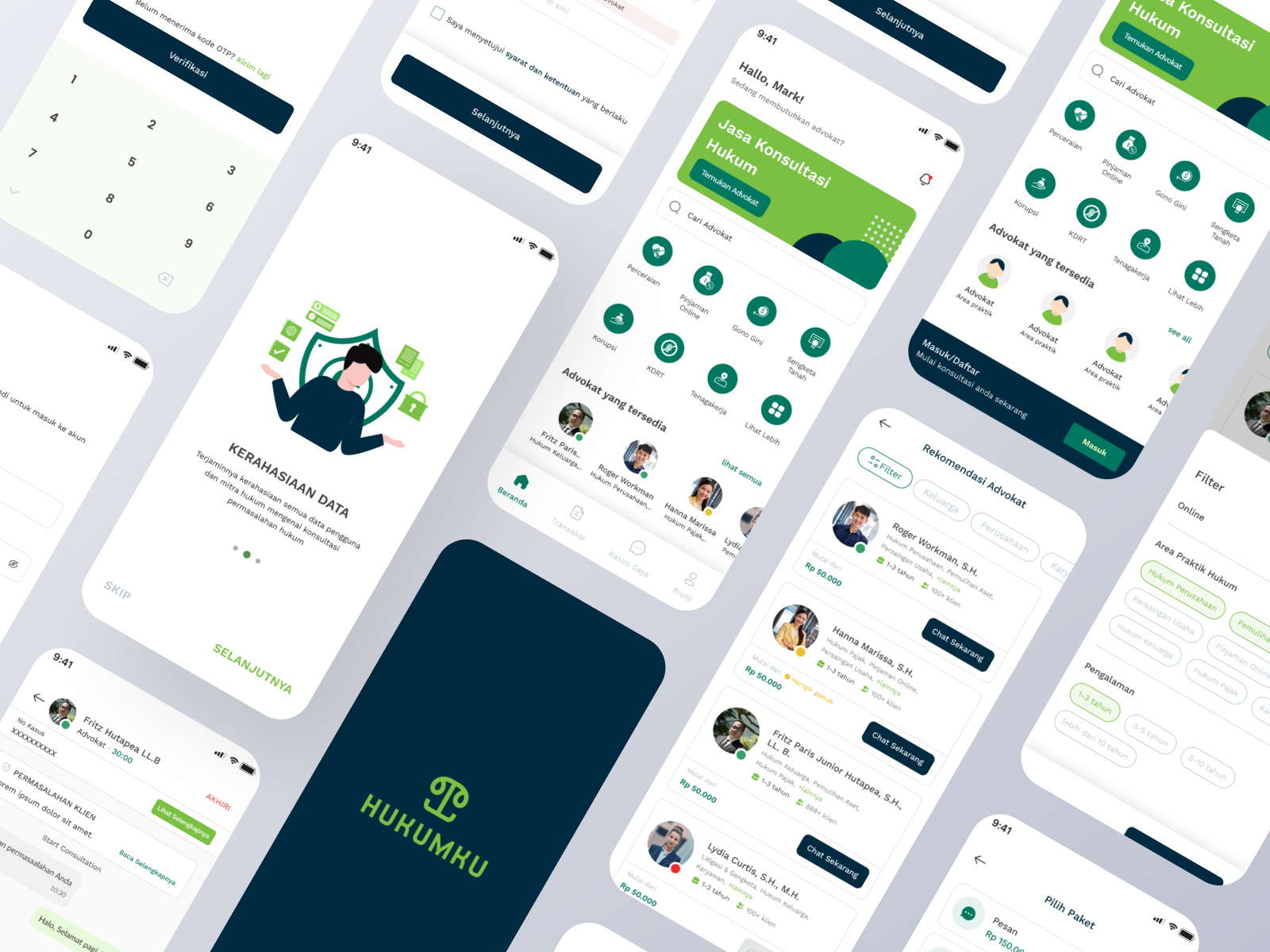 Hukumku design graphic design homescreen landing page software development ui uiux ux web design website