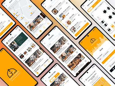 Restaurant Reservation App Eatventure🍽️✨ app branding design ui ux