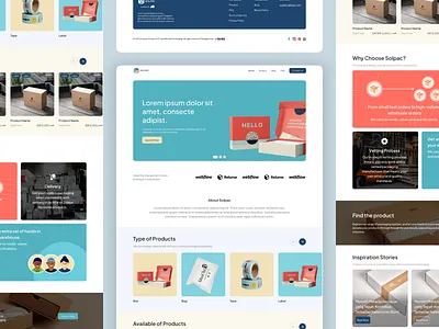 Solpac design homepage minimal software development ui uiux user interface ux web design website