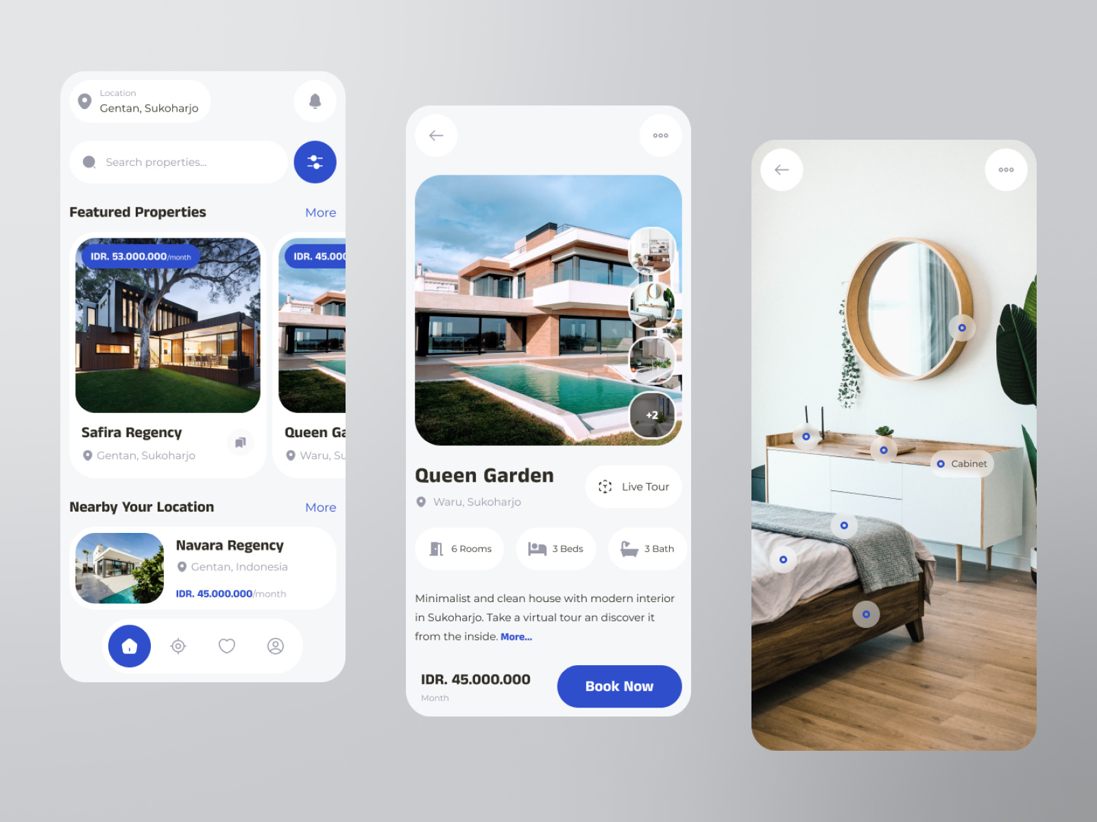 Real Estate App apartment app book now building clean design home home rent house housing property property marketing real estate rent rent estate rent app ui ux