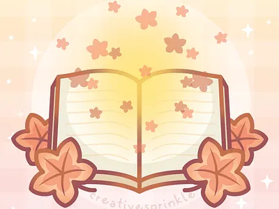 Cozy autumn book autumn book bookworm brown cozy cute fall illustration leaves reading vector