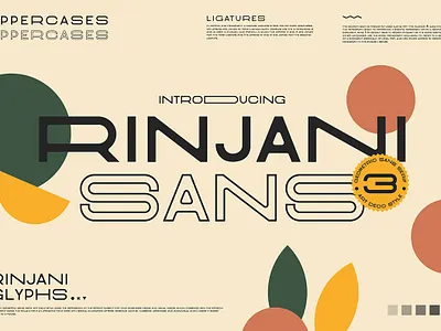 Rinjani Sans - Wide Stretch Typeface display