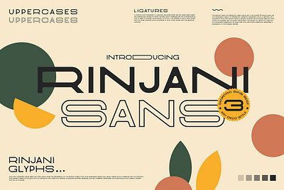 Rinjani Sans - Wide Stretch Typeface display