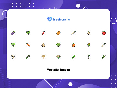 Vegetable Icons Set animation branding design free icons graphic design icon illustration logo motion graphics vector logo web
