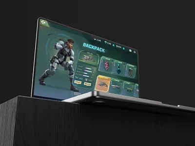 Backpack Game Landingpage branding design graphic design typography ui ux