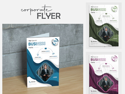 Corporate Flyer advertisement branding brochure business company profile corporate design flyer marketing offer promotion