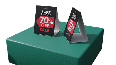 black friday point of sale mockup 3d branding design flat graphic design illustration