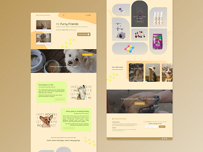 Purrfection Pet Heaven - Pet Care Website design exploration pet care ui ux web design