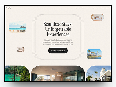 VacayStay - Vacation Rental Website branding design graphic design landing page management rental ui vacation web design website