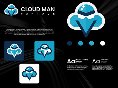 Elevating Your Business to New Heights brand brand identity brand identity designer branding cloud logo cloud logo designer cloud man custom logo design graphic design illustration logo logo desinger professional logo simple logo typography ui ux vector