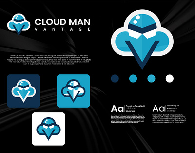 Elevating Your Business to New Heights brand brand identity brand identity designer branding cloud logo cloud logo designer cloud man custom logo design graphic design illustration logo logo desinger professional logo simple logo typography ui ux vector