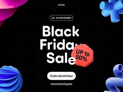 Iconly Pro Black Friday black friday blackfriday design discount icon icondesign iconography iconpack icons iconset illustration off ui