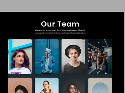 Our Team Page our team