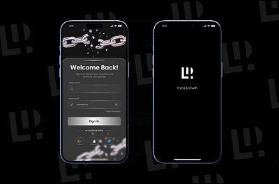 Welcome screen - Login/ Register ✨ account application buttons log in mobileapp profile register sign in support ui user experience user profile