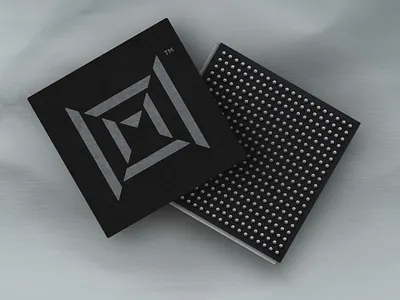 Marvell | Computer Chip 3D Illustration 3d design