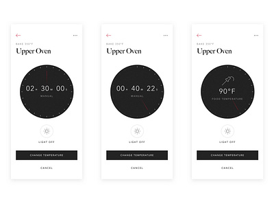 KitchenAid App | Oven Timers mobile product design ui ux