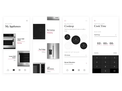 KitchenAid App | Cooking Setup mobile product design ui ux