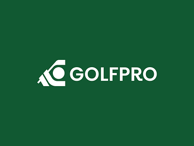 Golfpro brand branding club design elegant golf graphic design icon illustration logo logotype mark minimalism minimalistic modern sign sport