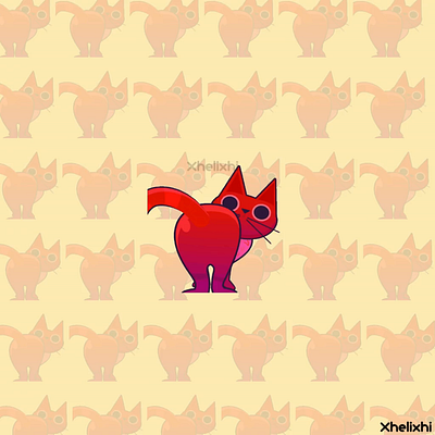 Orange cat Dancing Emote 2d animation artist cat cute funny graphic design illustration inkscape motion graphics twitch unity vector