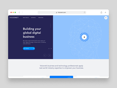 Visionet - Website Design branding design ecommerce landing page uiux website
