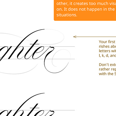 Learning how to flourish flourishes lettering script