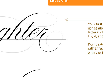 Learning how to flourish flourishes lettering script