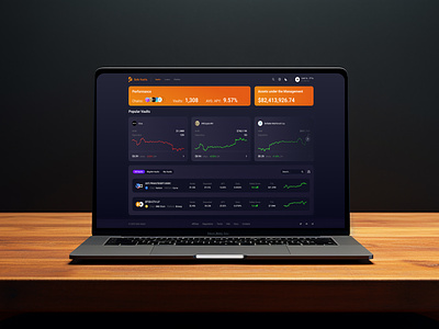 Safe Vaults Web App - Interface Dashboard Design admin dashboard crypto dashboard dashboard design dashboard ui defi finance financial app hyip investing investment product design saas ui ui ux design ux wallet web design web3 website design