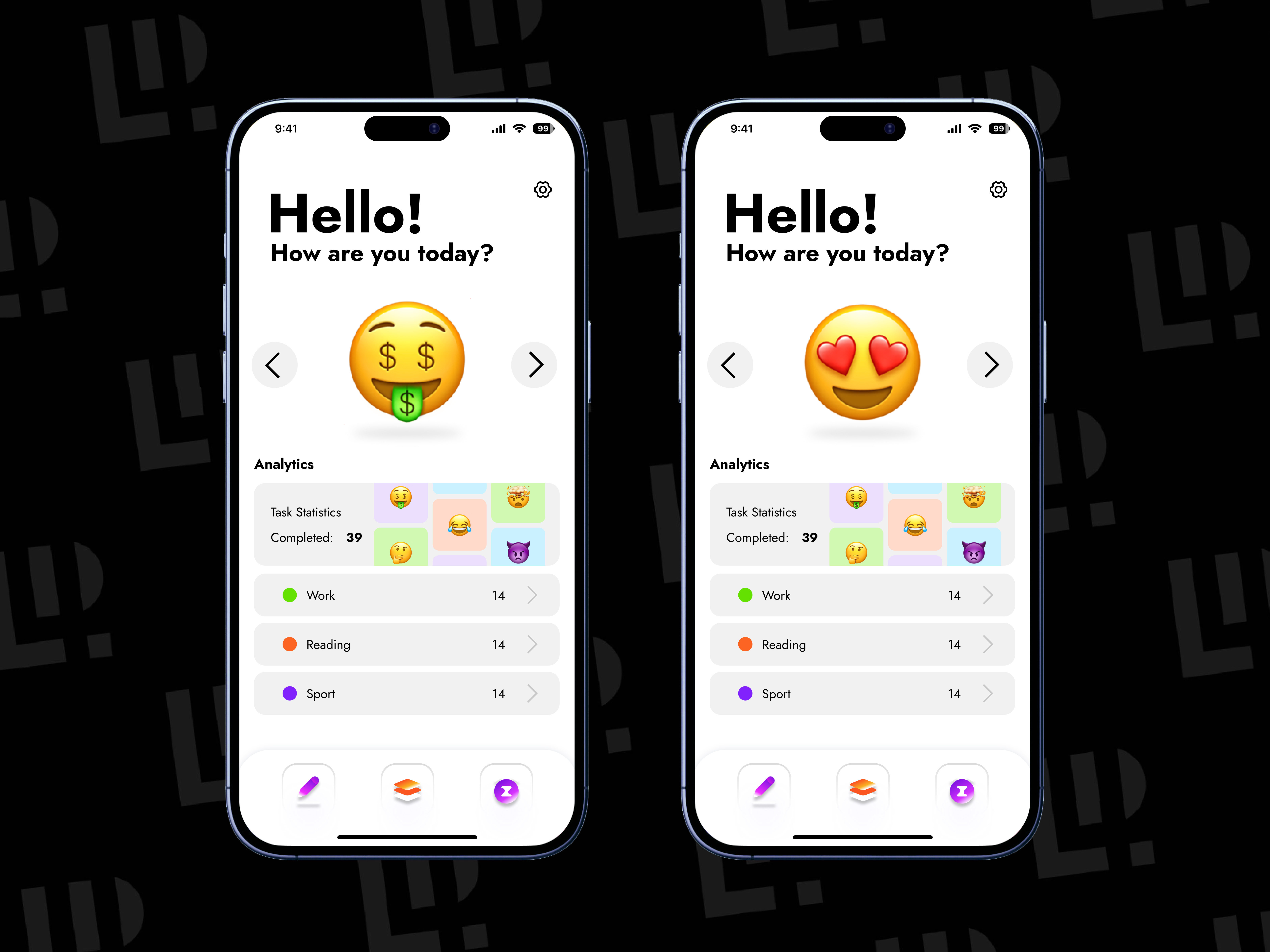 Planner Daily Organizer Mobile App by Iryna Lohush on Dribbble