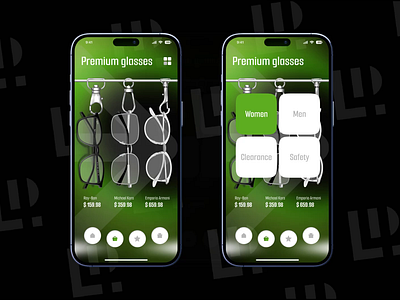 Premium Luxury Glasses Store Mobile App ✨ exclusive collections eyewear boutique eyewear marketplace eyewear mobile store glasses app glasses store luxury eyeglass optics shopping app premium eyewear shopping app ui uxuiapp