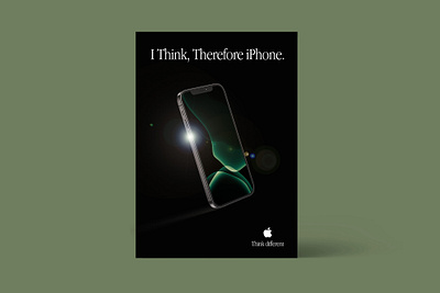 Apple iPhone—Poster Design apple design graphic design illsutration iphone poster print design word play