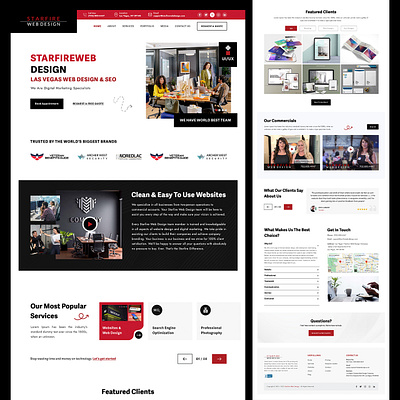 Home Page Design | Company Agency | Design Sample 3d animation branding graphic design home page mockup design sample logo motion graphics ui