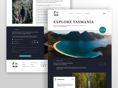 Website UX/UI Design | Vista Quest Tasmania | Touring Site 3d animation app app design branding design figma graphic design illustration logo product design ui ui design uiux uiux design ux ux design webapp website website design