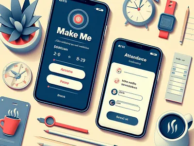 Attendance By Yaomink app branding design graphic design illustration ui