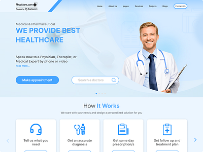Physicians.com web design app branding creative app design doctor helth care medical website sass ui ux ux design web design website